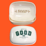 Porta jabón jabonera con tapa