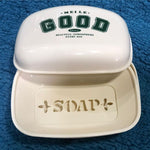 Porta jabón jabonera con tapa