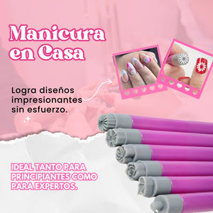 Set Pincel para Uñas X 6 DP