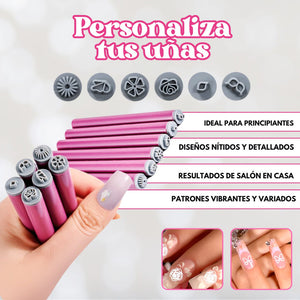 Set Pincel para Uñas X 6 DP