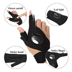 Guante Linterna Luz LED Camping Aire