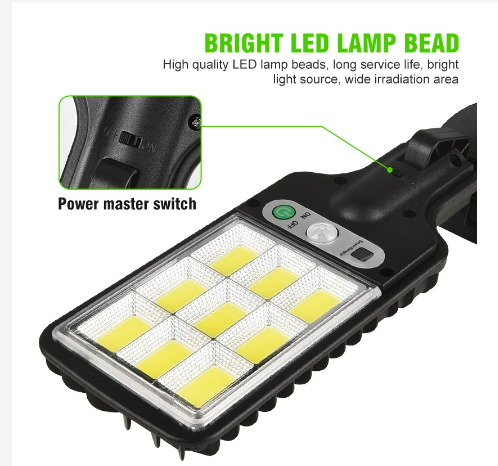 SolarLamp(™) ☀️| Lampara Solar con Sensor 30w + Control