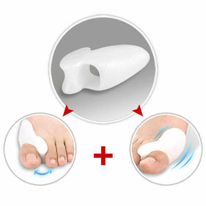 Corrector de Juanetes Hallux Valgus(™) de silicona, para el día y la noche.