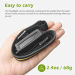 Banda de Linterna LED Frontal con Sensor, Recargable por USB.