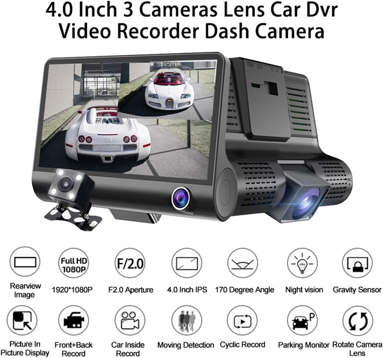 Cámara Carro DvrHd3(™) Lentes Full Hd